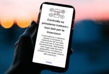 Messaggio Instagram consenso dati per inserzioni pubblicitarie cosa significa